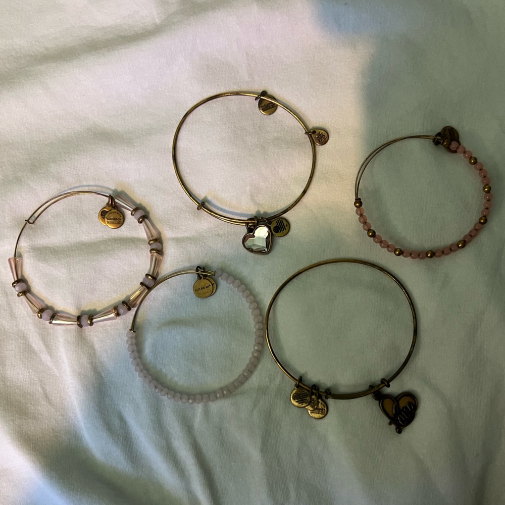 Alex and Ani Love Bangle set